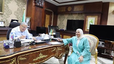 محافظ المنيا يناقش عددا من القضايا بمختلف القطاعات الخدمية
