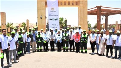 محافظ أسوان يعطي إشارة البدء لمشروع أسوان جرين