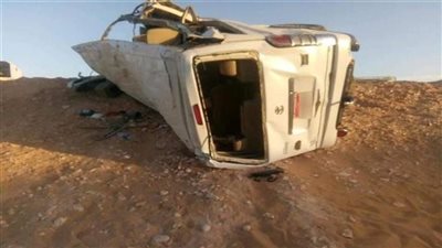 تفاصيل إصابة شخصين في حادث مروري بأطفيح