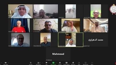 وعد الدهراوي لمجلس الاتحاد العربي للكاراتيه قبل تنظيم البطولة العربية فى القاهرة 