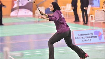 ضحى هاني على أعتاب الذهب بدورة العاب البحر المتوسط فى الريشة الطائرة 