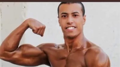 عمر عصام اول لاعب مصري كمال اجسام 