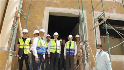 القاضي يتفقد الأعمال الإنشائية لجامعة المنيا الأهلية بمدينة المنيا الجديدة