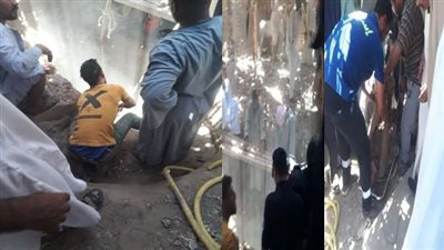 مصرع 6 أشخاص من أسرة واحدة في حادث انهيار حفرة عليهم بقنا