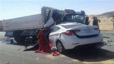 بالأسماء.. مصرع سيدة وإصابة 5 آخرين بينهم طفلين فى انقلاب سيارة بالمنيا 
