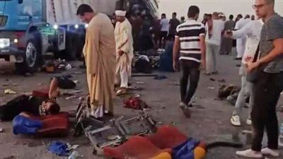 وصول أهالى ضحايا حادث أتوبيس المنيا لاستلام جثامين ذويهم