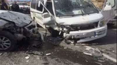 إصابة 6 أشخاص فى حادث انقلاب سيارة ميكروباص بالبحيرة