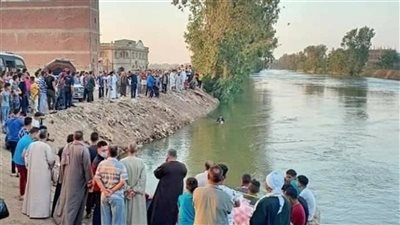 انتشال جثة شاب بعد 24 ساعة من غرقه في مياه الرياح التوفيقي بالقليوبية