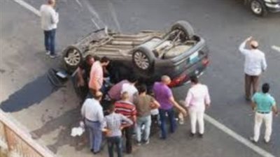 إصابة 4 أشخاص في انقلاب سيارة ملاكي بقنا