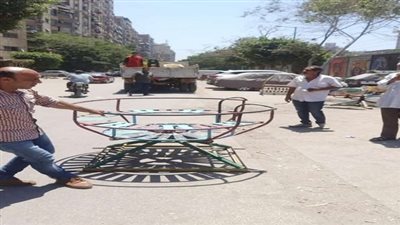 حملة لرفع الإشغالات وتحسين المظهر العام بحي دارالسلام في القاهرة