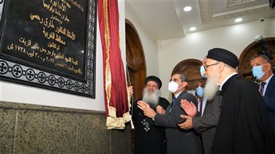 محافظ الغربية يفتتح كنيسة ماري جرجس بكفر الزيات