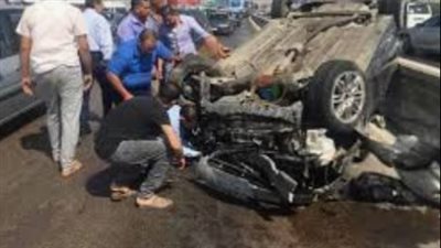 إصابة 5 أشخاص في انقلاب سيارة ملاكي بالبحيرة