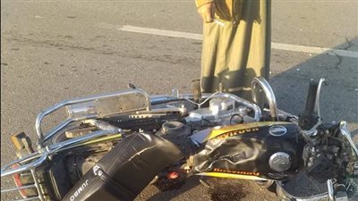 مصرع أمين شرطة وإصابة زوجته في تصادم بالفيوم 