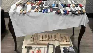 تفاصيل القبض على تجار وحائزى الأسلحة البيضاء بالقاهرة 
