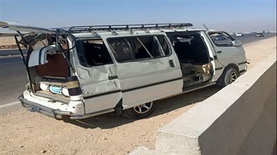 قائمة بأسماء المصابين الـ9 في حادث ميكروباص على الدائري الأوسطي بحلوان