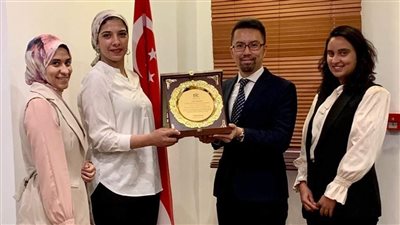 مجلس الشباب المصري يكرم سفير جمهورية سنغافورة
