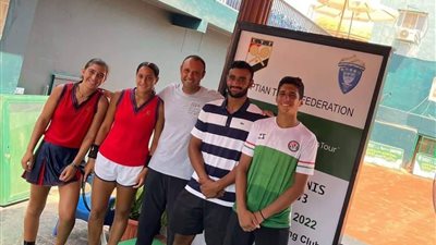 نهائى مصرى فى البطولة الدولية لناشئى وناشئات التنس بجزيرة الورد