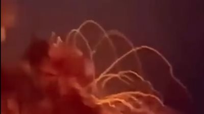 إخلاء قريتين روسيتين قرب حدود أوكرانيا بعد حريق مرعب (فيديو)