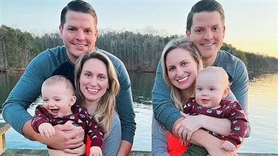 توأم متطابق يتزوج من آخر متماثل.. والنتيجة طفلين توأم بينهما 90 يوم!