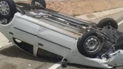 مصرع شخص وإصابة آخر في انقلاب سيارة ملاكي بالفيوم