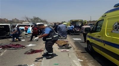 إصابة 14 شخصًا في حادث تصادم بالطريق الإقليمي بالشرقية