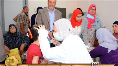 الكشف الطبي على 1494 من أهالي قرية صان لحجر بالمجان