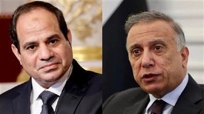 الرئيس السيسي يجري اتصالا هاتفيًا مع رئيس الوزراء العراقي