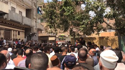 تشييع جثمان الرائد أحمد الضبعي في مسقط رأسه بالدقهلية