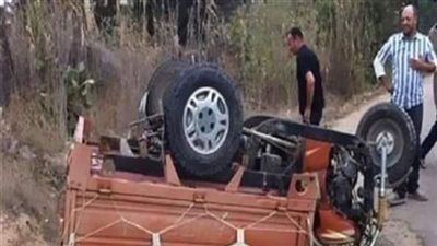 إصابة 9 أشخاص في حادث انقلاب دراجة بخارية بالفيوم