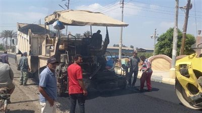 متابعات مكثفة من محافظ المنوفية لأعمال الرصف والتطوير بـ4 مراكز