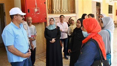 محافظ أسوان يتفقد 9 مدارس ويحيل المتغيبين للتحقيق 