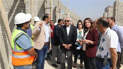 محافظ الجيزة يتابع الأعمال الإنشائية لسوق السمك الحضاري الجديد بالمنيب
