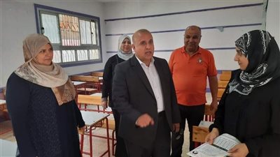 وكيل تعليم دمياط يتفقد استعدادات المدارس لبداية العام الدراسى الجديد