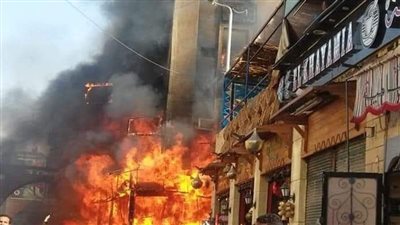 ارتفاع عدد مصابي حريق السوق السياحى بأسوان.. اعرف اللى حصل