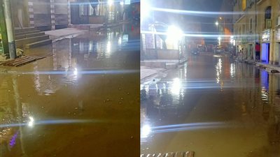 بالصور.. منطقة فى أسوان غارقة فى بحيرة مياه