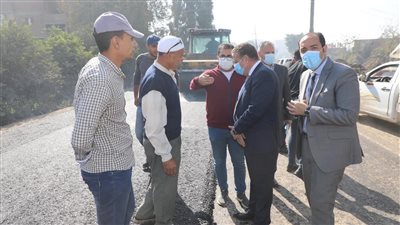 متابعات ميدانية مكثفة من محافظ المنوفية لأعمال رصف الطرق والشوراع بـ5 مراكز 