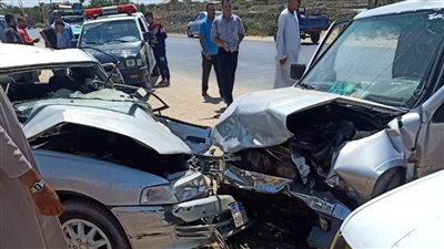 مصرع شخص في حادث تصادم على طريق بالفيوم 