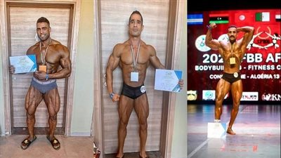 منتخب مصر العسكري يفوز بـ3 ميداليات في بطولة إفريقيا لكمال الأجسام بالجزائر|صور