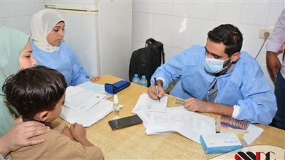 قافلة جامعة طنطا تقدم الرعاية الطبية لـ1412 مواطنًا بمركز بسيون مجانا