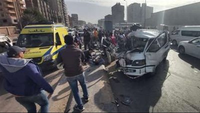 بالأسماء.. إصابة 8 أشخاص في حادث مروع بكفر الشيخ