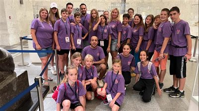 أطفال العالم في زيارة للمتحف القومي للحضارة المصرية