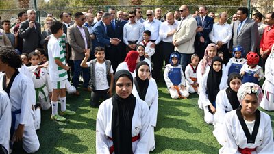 وزير الرياضة ومحافظ الجيزة يفتتحان عددًا من ملاعب كرة القدم الخماسية