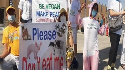 أول تظاهرة في شرم الشيخ: أوقفوا أكل اللحوم