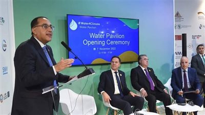 رئيس الوزراء يشهد افتتاح جناح المياه بالمنطقة الزرقاء