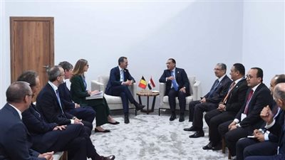 رئيس الوزراء يلتقى ممثلى تحالف بلجيكي للشركات المتخصصة فى مجال الطاقة والهيدروجين الأخضر