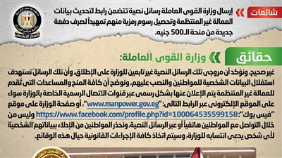 حقيقة تحصيل وزارة القوى العاملة رسومًا مالية من العمالة غير المنتظمة