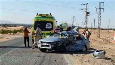 بالأسم والسن.. حادث مأساوى لإنقلاب سيارة «ملاكى» فى أسوان 