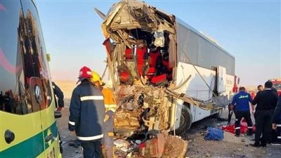 مصرع وإصابة 42 شخص في حادث مروع بطريق الزعفرانة والدفع بـ30 سيارة إسعاف