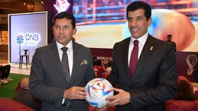 أشرف صبحي يشهد احتفالات سفارة قطر بالقاهرة بانطلاق المونديال