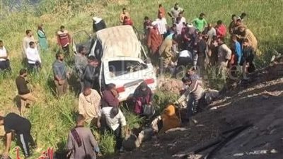 بالأسماء.. إصابة 6 أشخاص بجروح خطيرة فى حادث تصادم بالمنيا